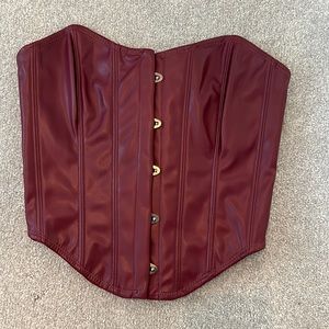 COPY - Leather urban outfitters corset top